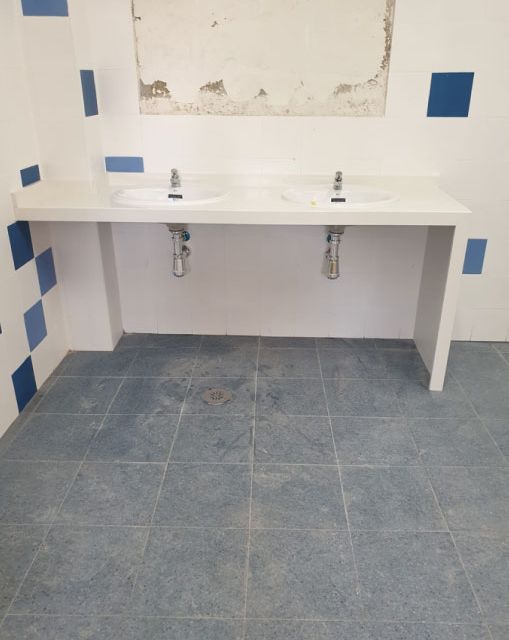 Fontanería y Gas lavabo de Colegio San Rafael (Córdoba)